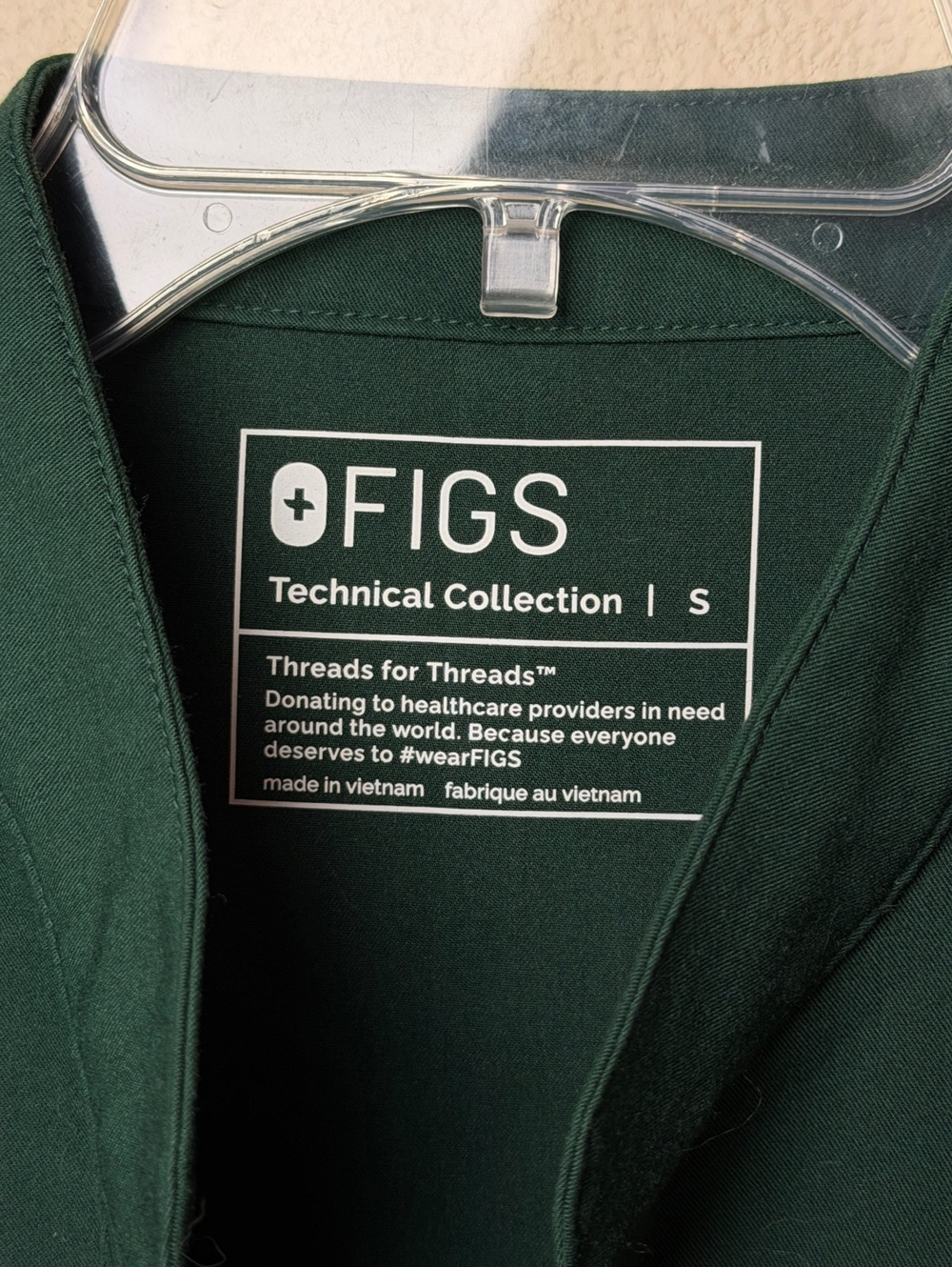 FIGS Scrubs Rafaela | Size S | Color British Racing Green - Picture 3 of 6